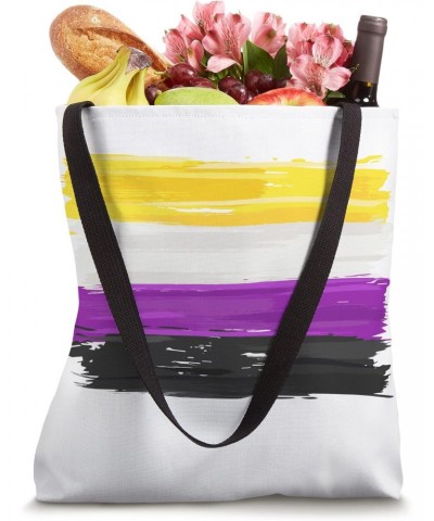 Vintage Non-Binary Pride Flag Stuff Tote Bag $13.44 Totes