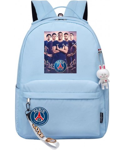 Soccer Star Messi Mbappe Neymar Bookbag-Canvas Knapsack Waterproof Casual Travel Daypack for Outdoor Style 5 One Size $21.44 ...