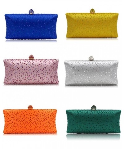 Women Handbags Rhinestone Party Prom Wedding Bride Evening Bags Crystal Party Clutches Bag (Silver) $18.42 Evening Bags