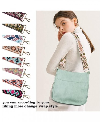 Vegan Leather Crossbody Fashion Shoulder Bag Purse with Adjustable Strap E5-light Green Shoulder Strap $10.25 Crossbody Bags