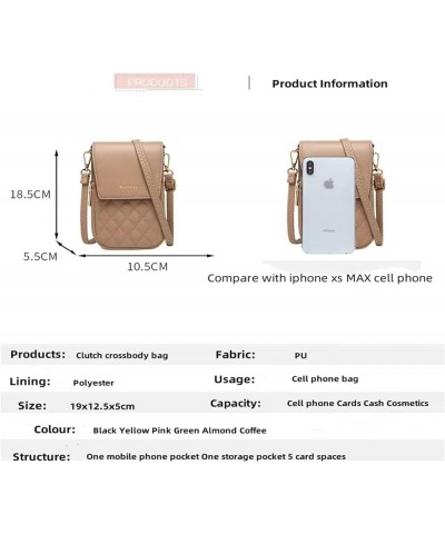 Double Cell Phone Bags Women's Handbags Women's Wallets Adjustable Shoulder Strap With Zipper Mini Handbags Black $13.49 Cros...