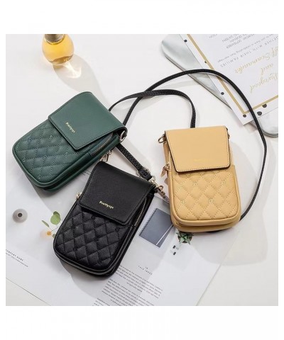 Double Cell Phone Bags Women's Handbags Women's Wallets Adjustable Shoulder Strap With Zipper Mini Handbags Black $13.49 Cros...