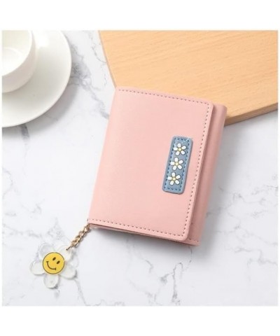 Leather Wallet Pu Leather Women's Wallet Fashion Cute Folding Short Zipper Purse Clutch for Girls Large Capacity Coin Pocket ...