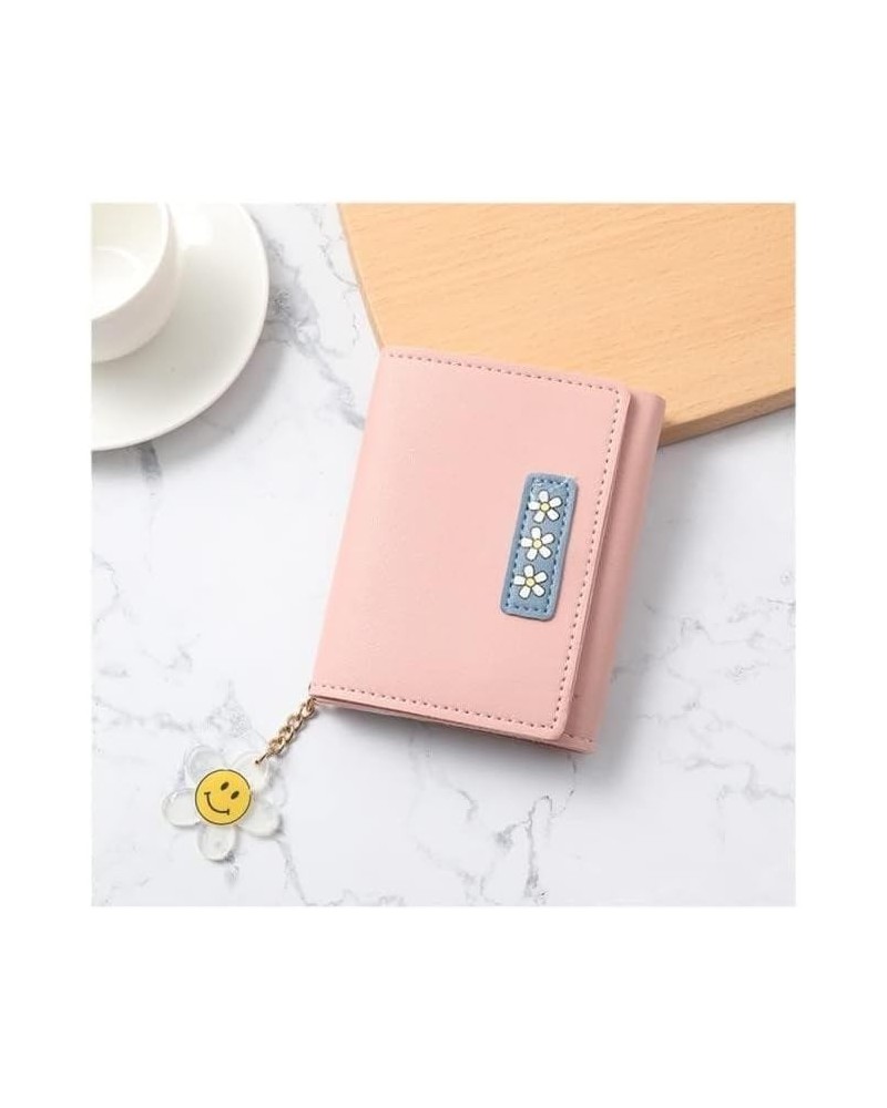 Leather Wallet Pu Leather Women's Wallet Fashion Cute Folding Short Zipper Purse Clutch for Girls Large Capacity Coin Pocket ...