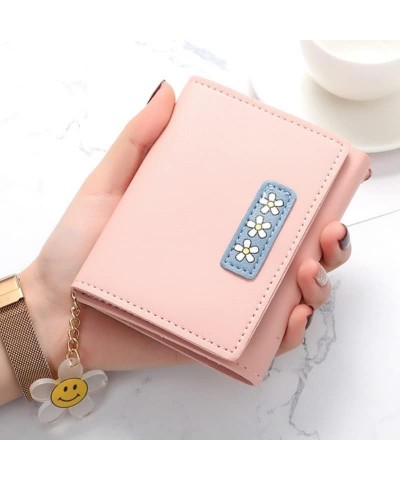 Leather Wallet Pu Leather Women's Wallet Fashion Cute Folding Short Zipper Purse Clutch for Girls Large Capacity Coin Pocket ...