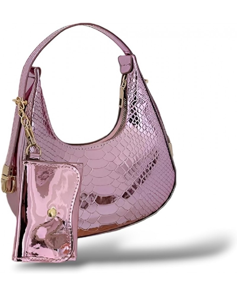 Shoulder bag for women, 2023 latest handbag, purse for lady, casual crossbody bag for woman with zipper Pink $12.00 Shoulder ...