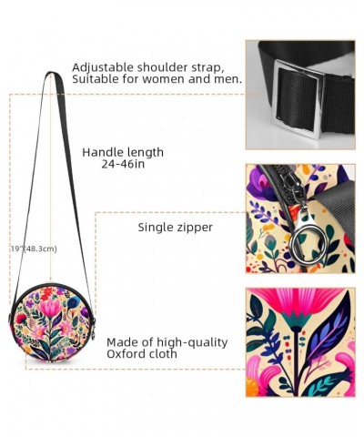 Crossbody Bags for Women,Crossbody Bag Men,Small Sling Bag,Floral Pattern Color Plant,Crossbody Purse $8.68 Crossbody Bags