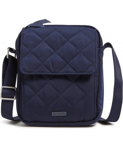 Women's Performance Twill Small Crossbody Purse Classic Navy $18.21 Crossbody Bags