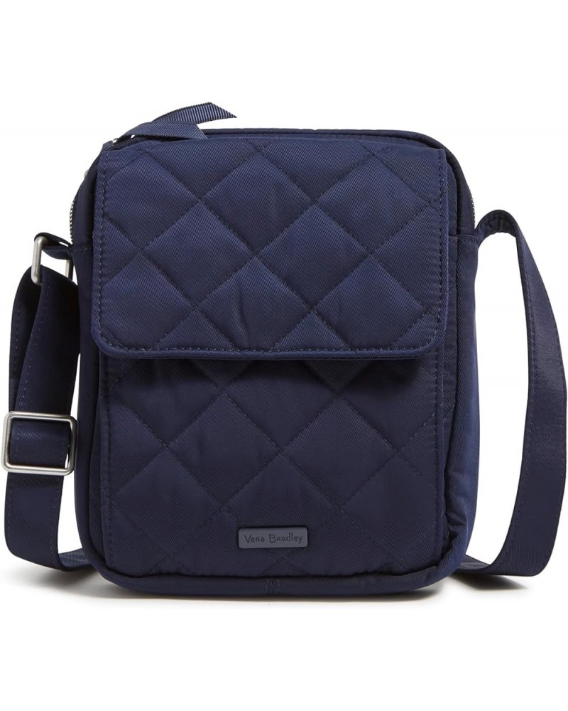 Women's Performance Twill Small Crossbody Purse Classic Navy $18.21 Crossbody Bags