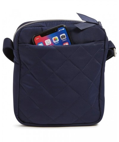 Women's Performance Twill Small Crossbody Purse Classic Navy $18.21 Crossbody Bags