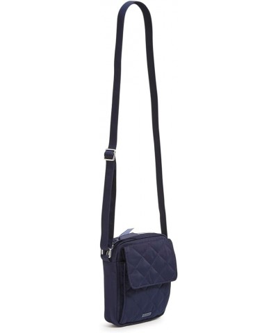 Women's Performance Twill Small Crossbody Purse Classic Navy $18.21 Crossbody Bags