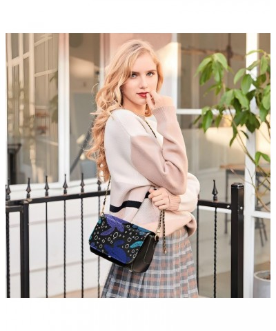 Dark Blue Turtles Crossbody Bags for Women Leather Purse Handbag Shoulder Bag for Daily Gifts Work $20.39 Shoulder Bags