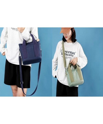 Women's large -capacity multi -pocket handbags canvas handbag Tote Bag retro hobo cross -body bag wallet handbag Pink $16.23 ...