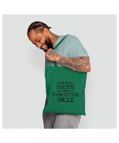 Doctor even better Uncle on family day Natural White Multicolor Canvas Tote Bag 661 $15.30 Totes