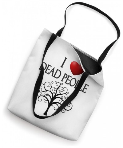 I Heart (Love) Dead People Genealogy Family History Tote Bag $12.25 Totes