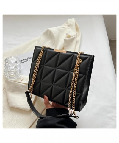 PU Leather Quilted Crossbody Bags for Women Messenger Shoulder Bag Phone Wallet Purse Chain Handbag (Green) Black $18.81 Shou...