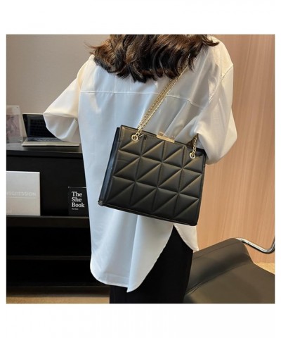 PU Leather Quilted Crossbody Bags for Women Messenger Shoulder Bag Phone Wallet Purse Chain Handbag (Green) Black $18.81 Shou...