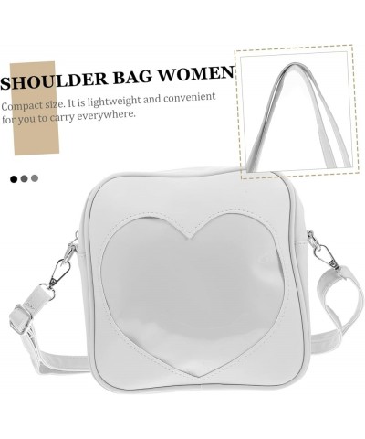 2pcs Shoulder Bags Black Crossbody Bags for Women Trendy Crossbody Bags for Women Clear Handbags for Whitex5pcs $17.07 Should...