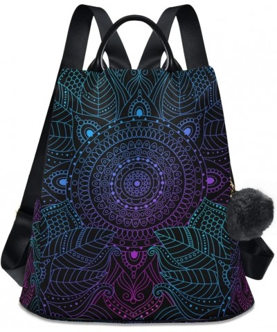 Owl Print Ethnic Backpack Purse for Women Anti Theft Fashion Back Pack Shoulder Bag Ethnic $16.40 Backpacks