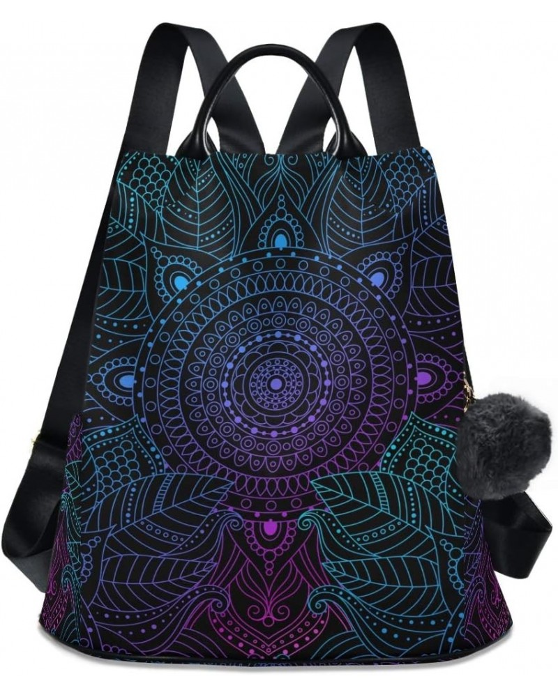 Owl Print Ethnic Backpack Purse for Women Anti Theft Fashion Back Pack Shoulder Bag Ethnic $16.40 Backpacks