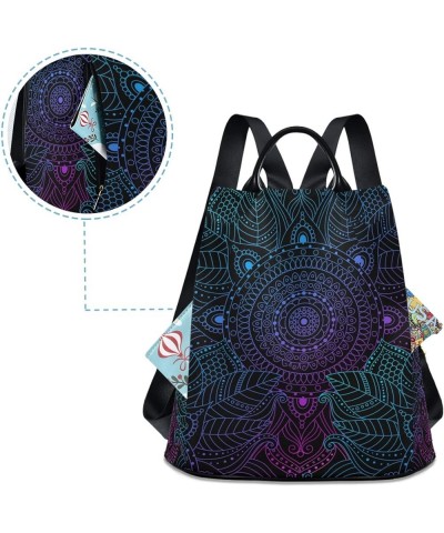 Owl Print Ethnic Backpack Purse for Women Anti Theft Fashion Back Pack Shoulder Bag Ethnic $16.40 Backpacks