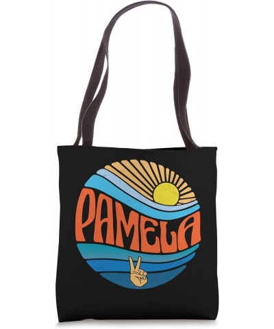 Pamela Shirt Vintage Sunset Pamela Groovy Tie Dye Tote Bag $13.63 Totes