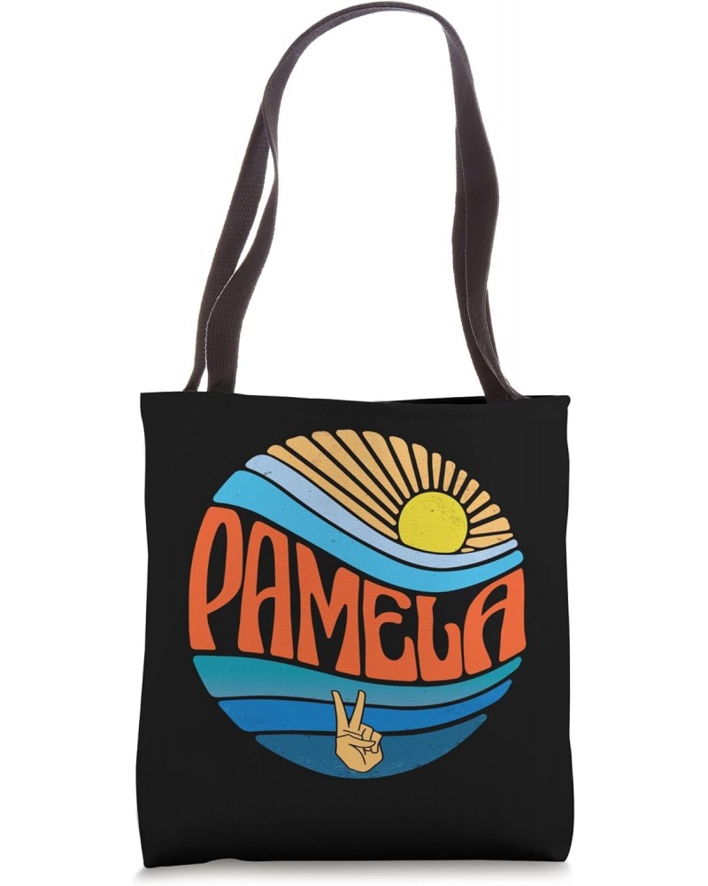 Pamela Shirt Vintage Sunset Pamela Groovy Tie Dye Tote Bag $13.63 Totes