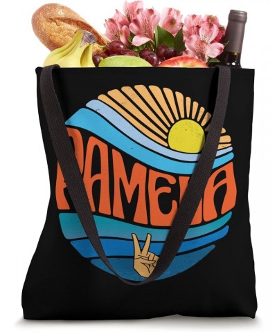 Pamela Shirt Vintage Sunset Pamela Groovy Tie Dye Tote Bag $13.63 Totes