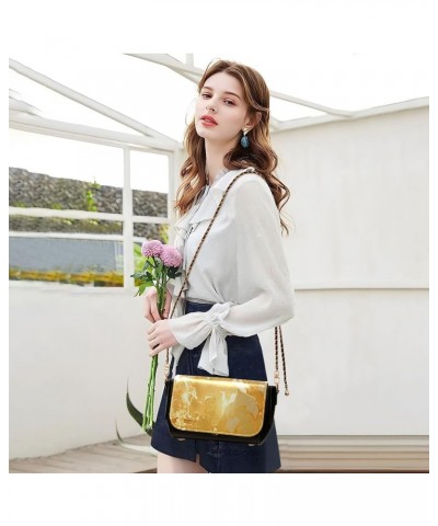 Crossbody Bags for Women Trendy Women's Black Shoulder Bag Small PU Leather Flap Cross Body Bag Handbags Pattern10 $20.90 Cro...