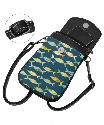 Crossbody Bags for Women,Crossbody Bag Men,Small Sling Bag,Abstract Ocean Fish Sea,Crossbody Purse $14.61 Crossbody Bags