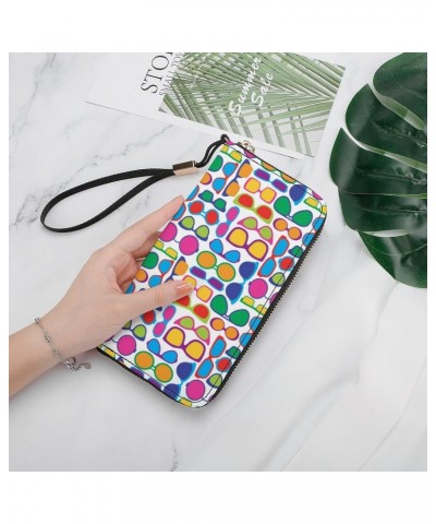 Colorful Eye Glasses Wristlet Wallet Leather Long Card Holder Purse Slim Clutch Handbag for Women $17.32 Wristlets