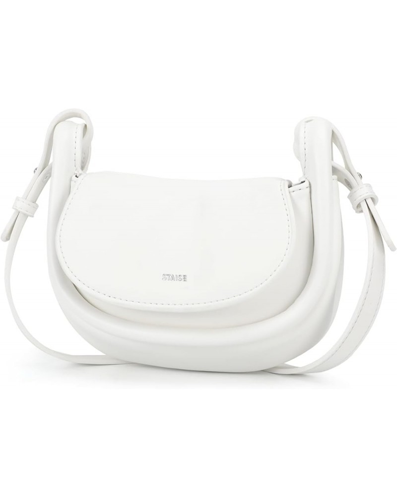 Designer Shoulder Handbags for Women, Mini Crossbody Purse Bag, Small Trendy Clutches White $14.75 Shoulder Bags