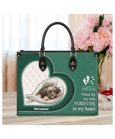 Havanese Leather Bag Women Fashion Synthetic Leather Handbags Shoulder Bag For Dog Lover Style 4 $29.81 Totes