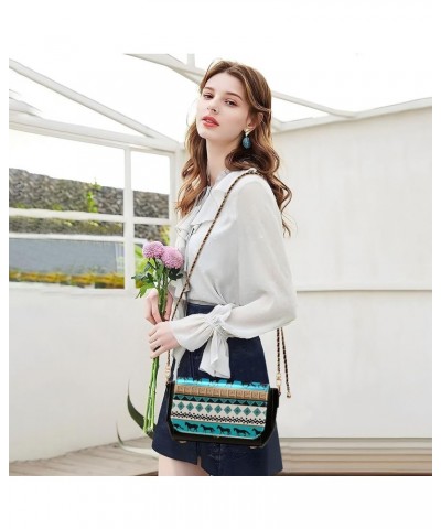 Crossbody Bags for Women Trendy Women's Black Shoulder Bag Small PU Leather Flap Cross Body Bag Handbags Pattern24 $20.08 Cro...