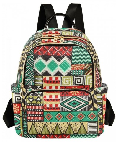 Boho Fashion Colorful Geometric Ornaments Casual Fashion Polyester Travel Rucksack Shoulder Bag Color Medium $15.54 Backpacks