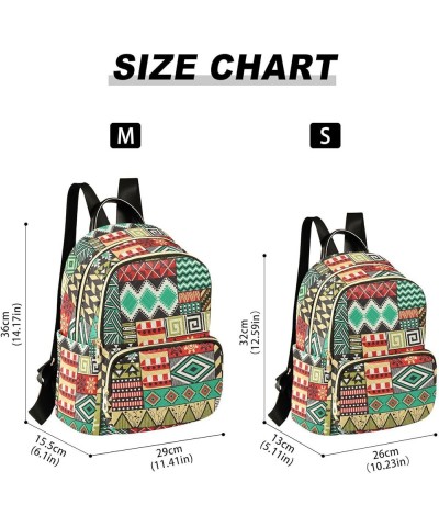 Boho Fashion Colorful Geometric Ornaments Casual Fashion Polyester Travel Rucksack Shoulder Bag Color Medium $15.54 Backpacks