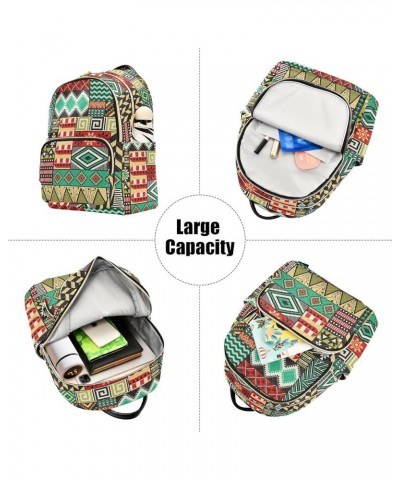 Boho Fashion Colorful Geometric Ornaments Casual Fashion Polyester Travel Rucksack Shoulder Bag Color Medium $15.54 Backpacks