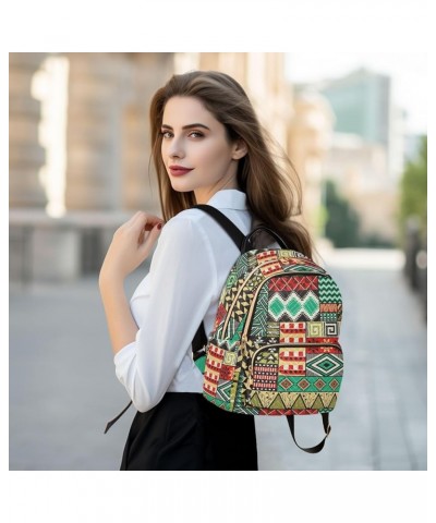 Boho Fashion Colorful Geometric Ornaments Casual Fashion Polyester Travel Rucksack Shoulder Bag Color Medium $15.54 Backpacks