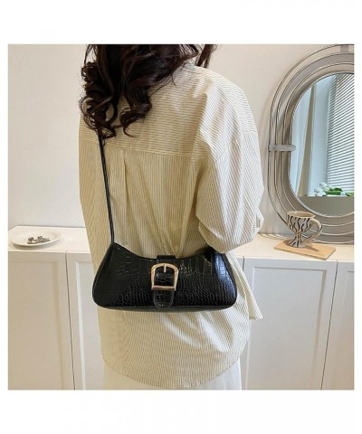 Women's Underarm Bag Solid Color French-Inspired Tote Handbag for Unique Style and Practicality   Limited Edition Black $9.24...