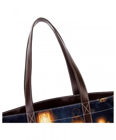 Firefly Canvas Leather Mix Crossbody Bag - Stylish Hand-held Purse, 13.3x4.7x12.2 inches $23.04 Crossbody Bags