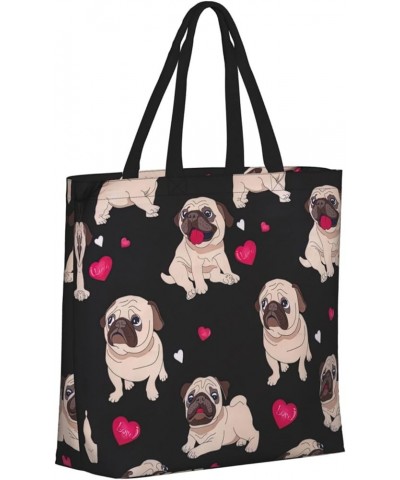 Cute Horse Print Fashion Tote Bag,Travel Handbag For Women, Hobo Bags, Work Shoulder Bags Crossbody Bag Cute Pug $14.66 Totes