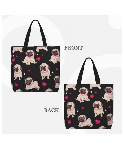 Cute Horse Print Fashion Tote Bag,Travel Handbag For Women, Hobo Bags, Work Shoulder Bags Crossbody Bag Cute Pug $14.66 Totes