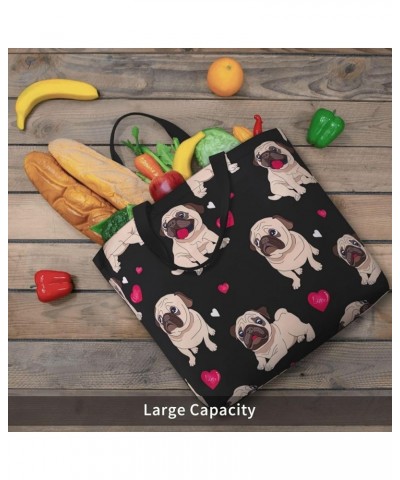 Cute Horse Print Fashion Tote Bag,Travel Handbag For Women, Hobo Bags, Work Shoulder Bags Crossbody Bag Cute Pug $14.66 Totes