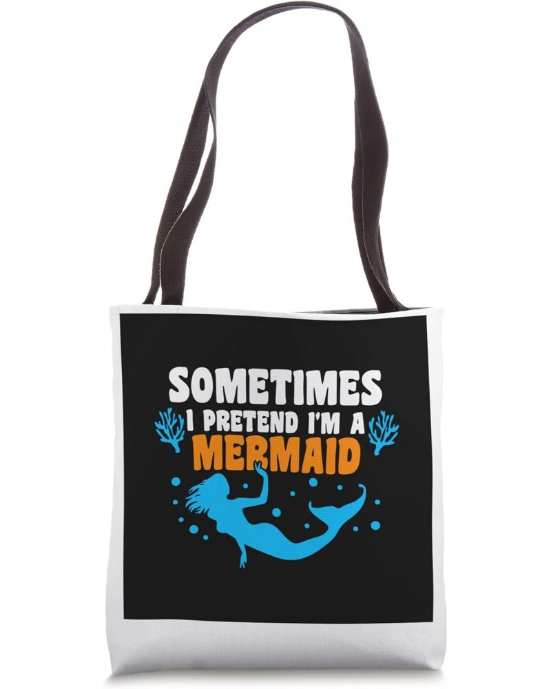 Quitting everything to be a mermaid beach Tote Bag $15.95 Totes