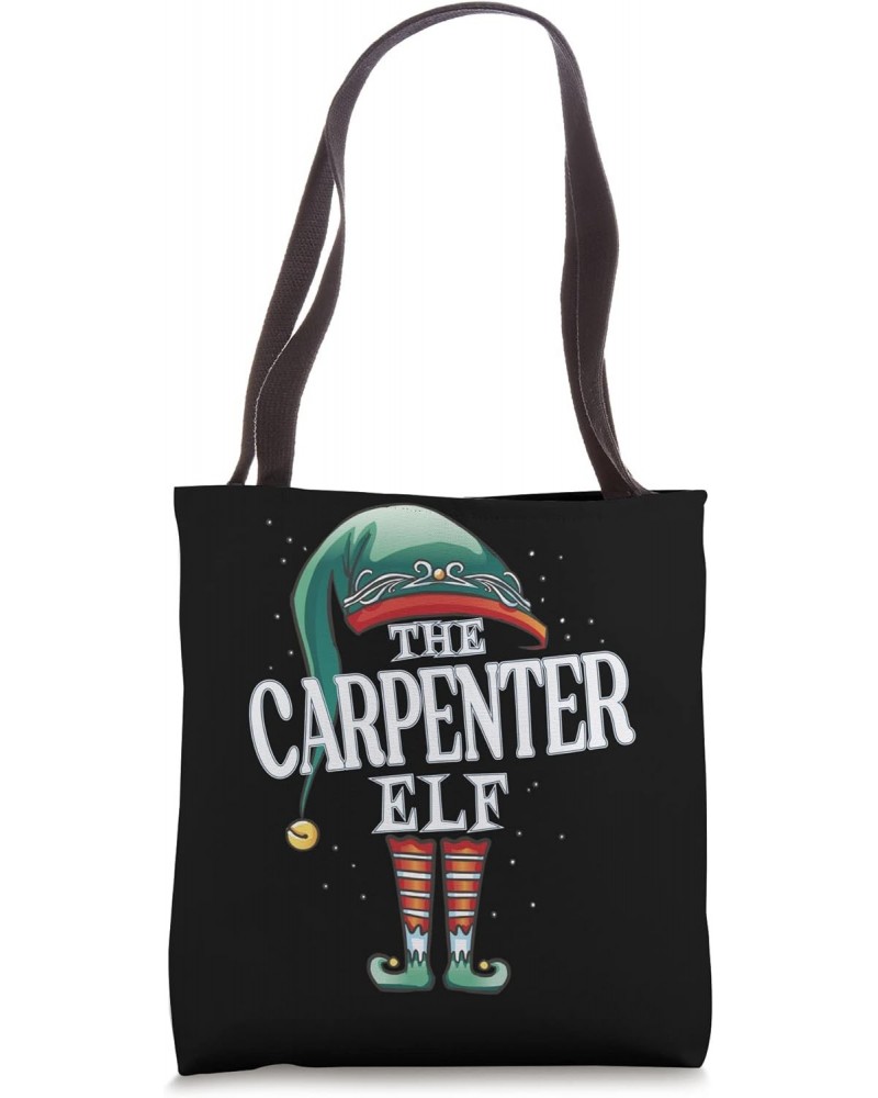 Carpenter Elf Christmas Group Xmas Pajama Party Tote Bag $14.39 Totes