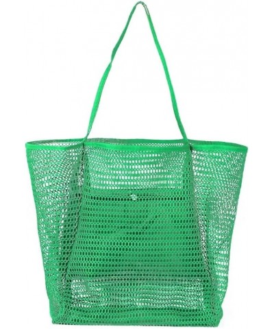 Beach Tote Bag for Women Mesh Beach Bag Large Capacity Shoulder Handbag Top Handle Bag for Picnic Travel Vacation Green $27.9...