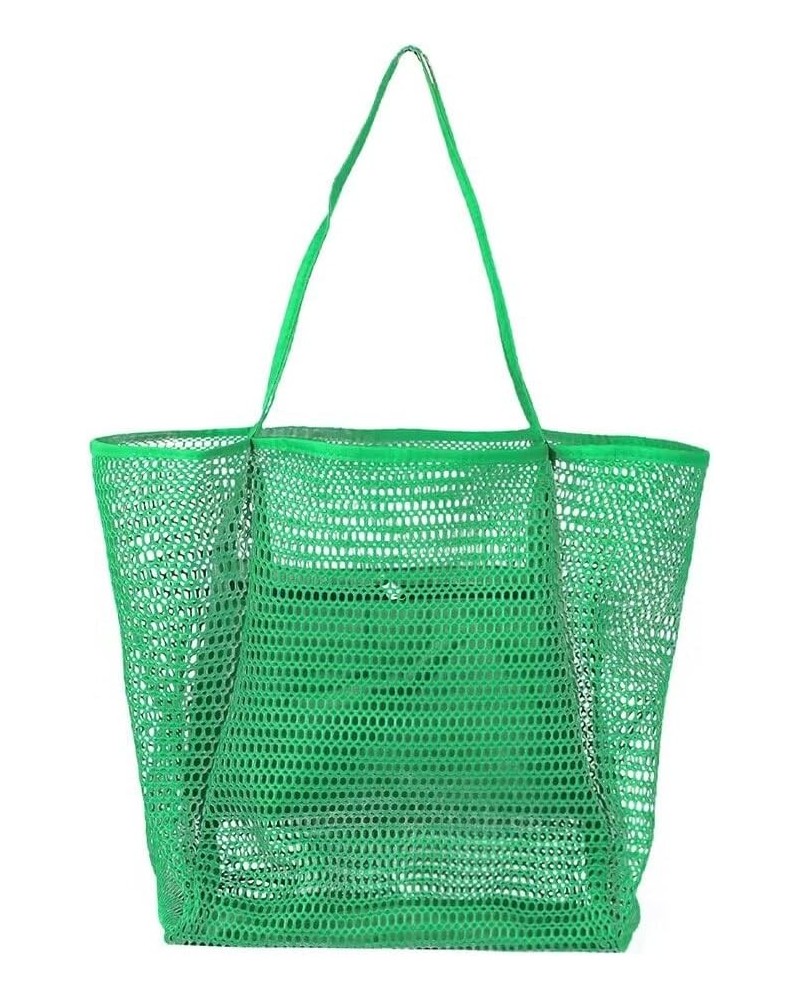 Beach Tote Bag for Women Mesh Beach Bag Large Capacity Shoulder Handbag Top Handle Bag for Picnic Travel Vacation Green $27.9...