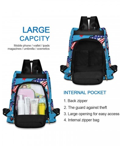 Women Fashion Backpack - American Lips, Anti Theft Casual Daypack Shoulder Bag Purse for Travel Work 15 inches $21.72 Backpacks