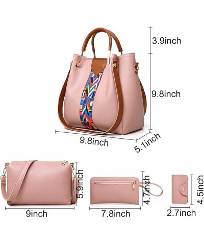 Handbags and Purse for Women Shoulder Bags Top-Handle Bags Tote Satchel Hobo 4pcs Set(Brown) White $46.61 Totes