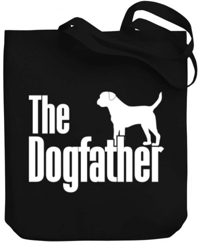 The dogfather Border Terrier Canvas Tote Bag 10.5" x 16" x 4 $19.60 Totes